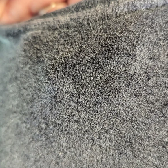 Athleta Velour Criss Cross Dress Charcoal Gray Size Small Sweatshirt Dress SZ Sm - Picture 8 of 12